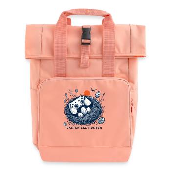 Gaming Osterei Jäger Controller Spaß - Rolltop Rucksack mit zwei Griffen - Chintzrosa - Vorne