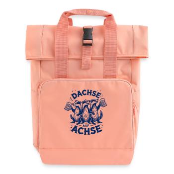 Dachse Auf Achse Party Crew Spaß - Rolltop Rucksack mit zwei Griffen - Chintzrosa - Vorne