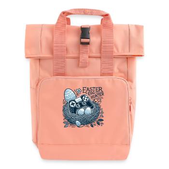 Oster Eierjäger Gaming Controller Nest - Rolltop Rucksack mit zwei Griffen - Chintzrosa - Vorne