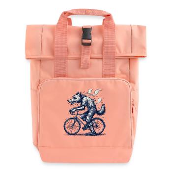 Vélo Wolf Cycling VTT Vélo de route - Sac à dos Roll Top à deux anses - rose liberty - Devant