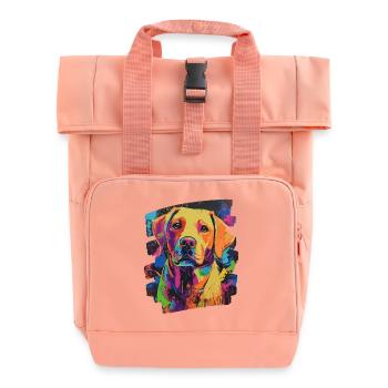 Labrador - Rolltop Rucksack mit zwei Griffen - Chintzrosa - Vorne