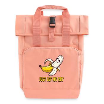 Just Let Me Rot – Banane hat kein Bock mehr - Rolltop Rucksack mit zwei Griffen - Chintzrosa - Vorne