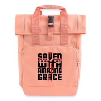 Sauvé avec une grâce étonnante - Sac à dos Roll Top à deux anses - rose liberty - Devant