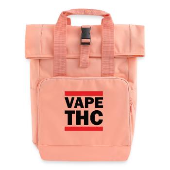 Vape THC - Roll Top Backpack with Two Handles - chintz rose - Front