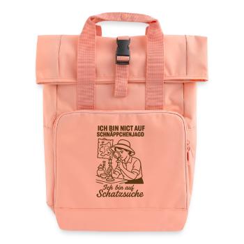 Ich Bin Nicht Auf Schnäppchenjagd Schatzsuche - Rolltop Rucksack mit zwei Griffen - Chintzrosa - Vorne