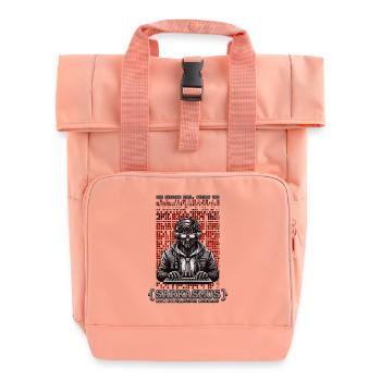 Je parle HTML, Python et sarcasme - Sac à dos Roll Top à deux anses - rose liberty - Devant