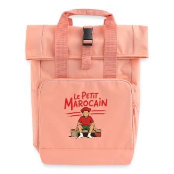 The Little Moroccan - Roll Top Backpack with Two Handles - chintz rose - Front