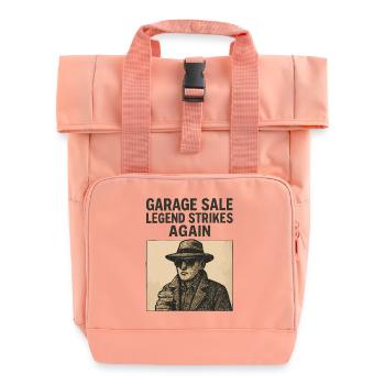 La légende du vide-grenier frappe à nouveau le marché aux puces rétro - Sac à dos Roll Top à deux anses - rose liberty - Devant
