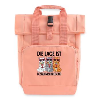 La situation est l’ivresse - Sac à dos Roll Top à deux anses - rose liberty - Devant