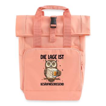 Die Lage Ist Besäufniserregend - Rolltop Rucksack mit zwei Griffen - Chintzrosa - Vorne