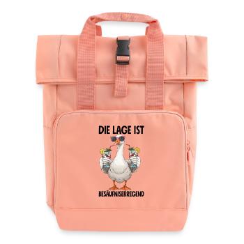Die Lage Ist Besäufniserregend - Rolltop Rucksack mit zwei Griffen - Chintzrosa - Vorne