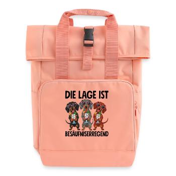 Die Lage Ist Besäufniserregend - Rolltop Rucksack mit zwei Griffen - Chintzrosa - Vorne