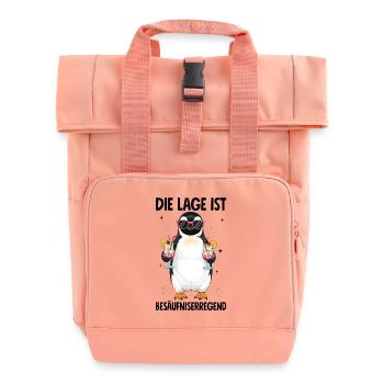 Die Lage Ist Besäufniserregend - Rolltop Rucksack mit zwei Griffen - Chintzrosa - Vorne