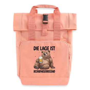 Die Lage Ist Besäufniserregend - Rolltop Rucksack mit zwei Griffen - Chintzrosa - Vorne