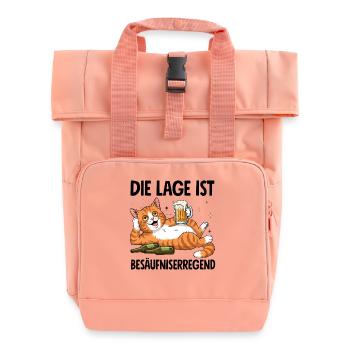 Die Lage Ist Besäufniserregend - Rolltop Rucksack mit zwei Griffen - Chintzrosa - Vorne