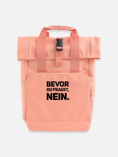 BEVOR DU FRAGST: NEIN! - Rolltop Rucksack mit zwei Griffen - Chintzrosa