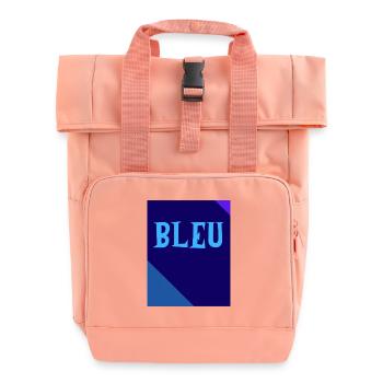 BLEU Tableau Rectangle Triangles - Sac à dos Roll Top à deux anses - rose liberty - Devant