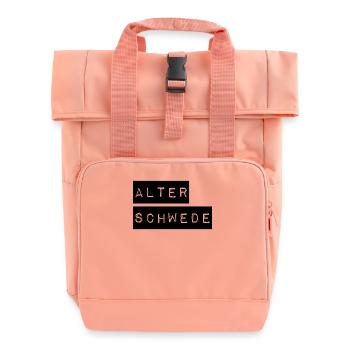 Alter Schwede Lustiger Ausdruck Spruch - Rolltop Rucksack mit zwei Griffen - Chintzrosa - Vorne