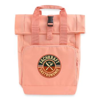 Fachkraft für Gastronomie Logo - Rolltop Rucksack mit zwei Griffen - Chintzrosa - Vorne