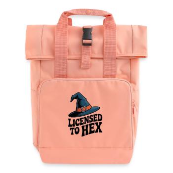 Licensed to Hex - Roll Top Backpack with Two Handles - chintz rose - Front