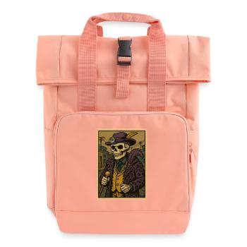 Ghetto Zuhälter Arzt Skelett - Rolltop Rucksack mit zwei Griffen - Chintzrosa - Vorne