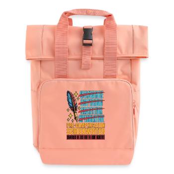 Screenwriter Wannabe Aspiring Amateur Journalist - Roll Top Backpack with Two Handles - chintz rose - Front
