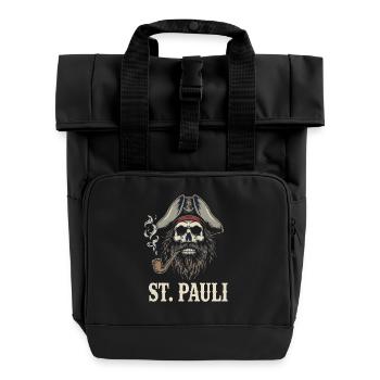 St.Pauli Kiez Hamburg Totenkopf Sankt Pauli - Sac à dos Roll Top à deux anses - noir - Devant
