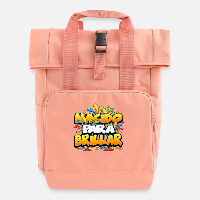 NACIDO PARA BRILLAR V2 - Sac à dos Roll Top à deux anses - rose liberty
