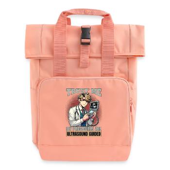 Sonographer Trust Me My Procedures Ultrasonography - Rolltop Rucksack mit zwei Griffen - Chintzrosa - Vorne