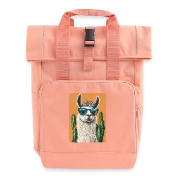 Lama - Rolltop Rucksack mit zwei Griffen - Chintzrosa - Vorne