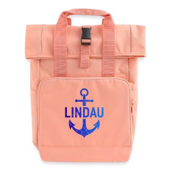 Anchor Lindau Lake Constance - Roll Top Backpack with Two Handles - chintz rose - Front