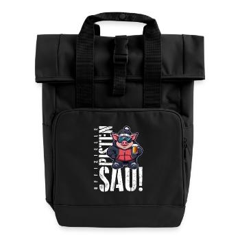 Slopes Sau Après Ski Party - Roll Top Backpack with Two Handles - black - Front