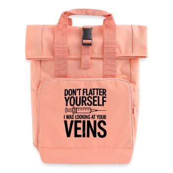 Spécialiste des veines : Ne vous flattez pas - Sac à dos Roll Top à deux anses - rose liberty - Devant