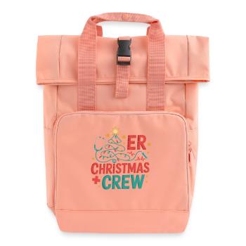 ER Weihnachts Crew - Rolltop Rucksack mit zwei Griffen - Chintzrosa - Vorne