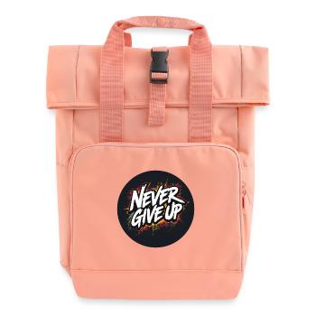 Gib niemals Graffiti auf - Rolltop Rucksack mit zwei Griffen - Chintzrosa - Vorne