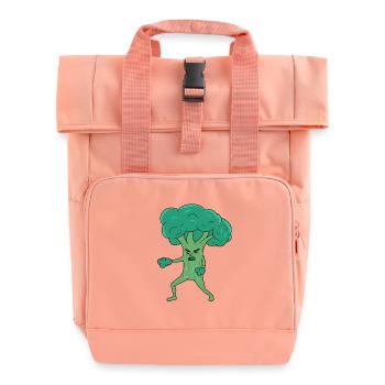 Broco Lee Broco Lee Broccoli Arts martiaux Kung Fu Jun de mots - Sac à dos Roll Top à deux anses - rose liberty - Devant