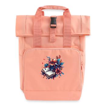 Blossom Harvest Book Magic - Roll Top Backpack with Two Handles - chintz rose - Front