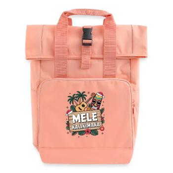 Noël Mele Kalikimaka Hawaii - Sac à dos Roll Top à deux anses - rose liberty - Devant
