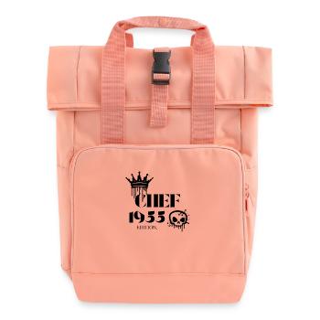 Édition Chef 1955 70 ans d’humour de bureau - Sac à dos Roll Top à deux anses - rose liberty - Devant
