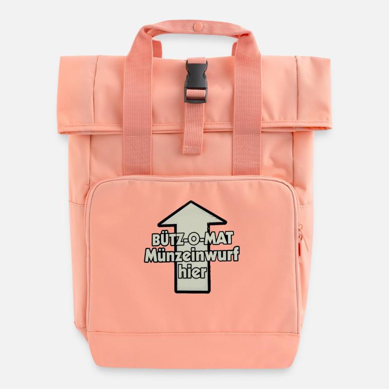 Bütz-O-Mat Carnival Costume Replacement Kölle Alaaf - Roll Top Backpack with Two Handles - chintz rose