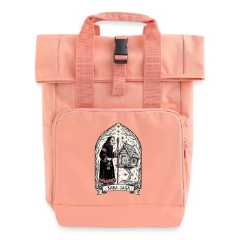 Baba Yaga Dunkle Slawische Hexenkunst - Rolltop Rucksack mit zwei Griffen - Chintzrosa - Vorne