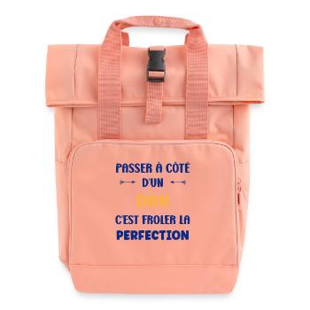 Einen HR-Direktor verpassen: Perfektion - Rolltop Rucksack mit zwei Griffen - Chintzrosa - Vorne