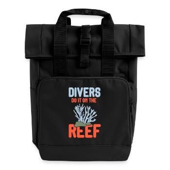 Plongeur Plongeur Snorkeling Plongeur récréatif - Sac à dos Roll Top à deux anses - noir - Devant