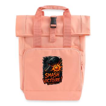 Zerstört den Sieg! Tischtennis - Rolltop Rucksack mit zwei Griffen - Chintzrosa - Vorne