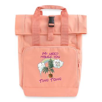 Ting Tong - Rolltop Rucksack mit zwei Griffen - Chintzrosa - Vorne