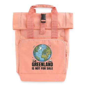 Greenland Is Not For Sale - Rolltop Rucksack mit zwei Griffen - Chintzrosa - Vorne