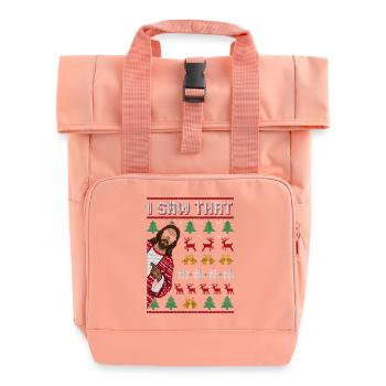 J’ai ce Jésus drôle dans le Weihn moche - Sac à dos Roll Top à deux anses - rose liberty - Devant