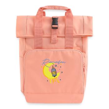 Ramadan - Roll Top Backpack with Two Handles - chintz rose - Front