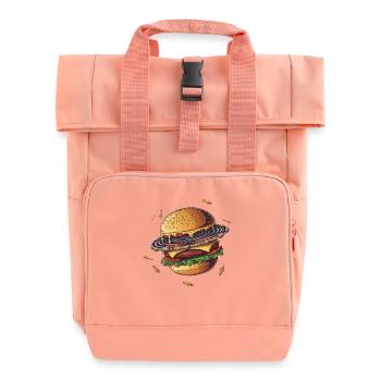 Gourmet Burger Planet - Rolltop Rucksack mit zwei Griffen - Chintzrosa - Vorne