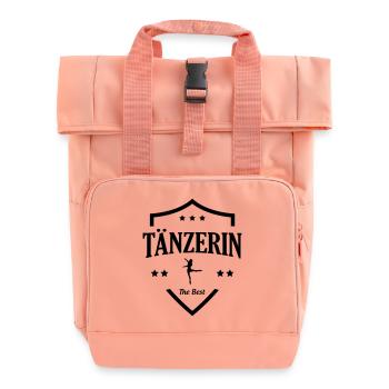 Beste Tänzerin - Rolltop Rucksack mit zwei Griffen - Chintzrosa - Vorne